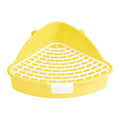 Rabbit Litter Pan Pets Toilet Small Animal Potty Trainer Easy to Clean for Small Animals Bunny Hamster Chinchillas Ferrets Zpaxo Yellow