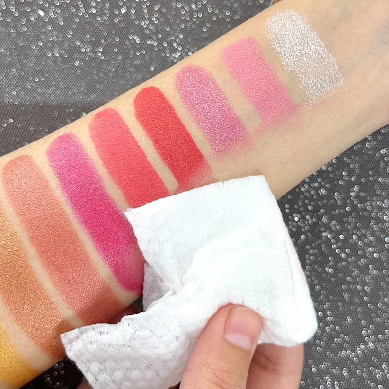 Pearlescent Glitter Lipstick Metallic Waterproof Long Lasting Matte Zpaxo