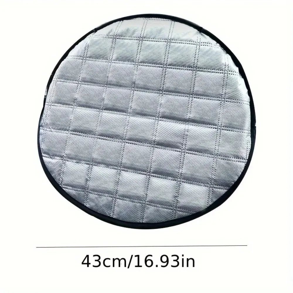 Heat-resistant Car Steering Wheel Sunshade Cover Universal Foldable Zpaxo