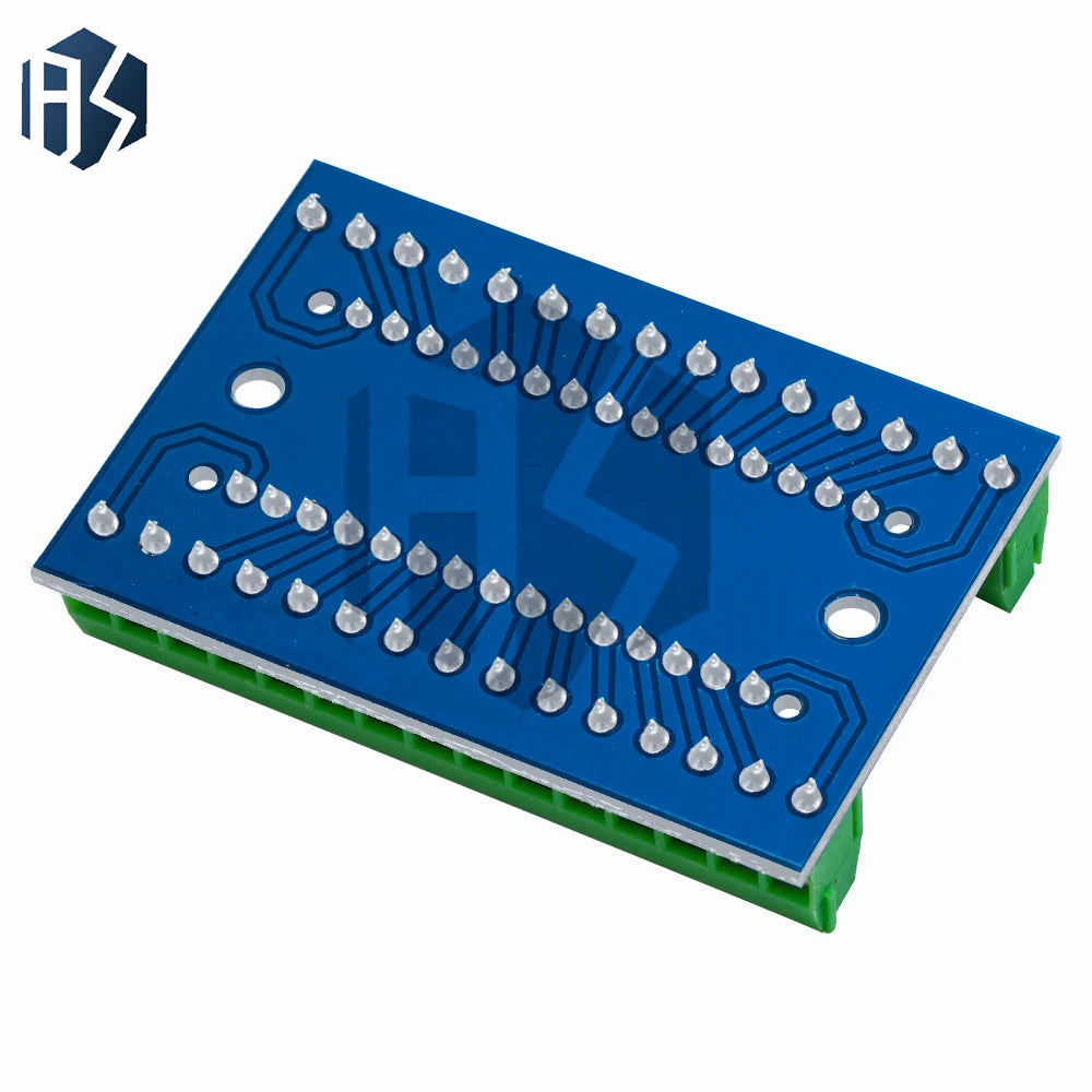Nano V3.0 Expansion Shield – Full I/O Pin Breakout Board with 5A High-Current Terminal Blocks, 3.3V/5V Logic Selector Zpaxo