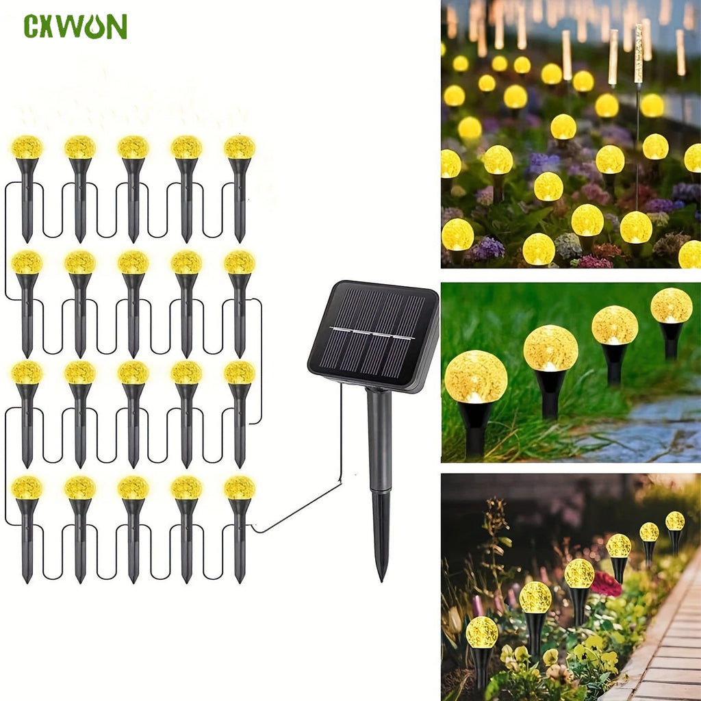 Solar Garden Light String Christmas Decoration Lights Waterproof RGB Zpaxo