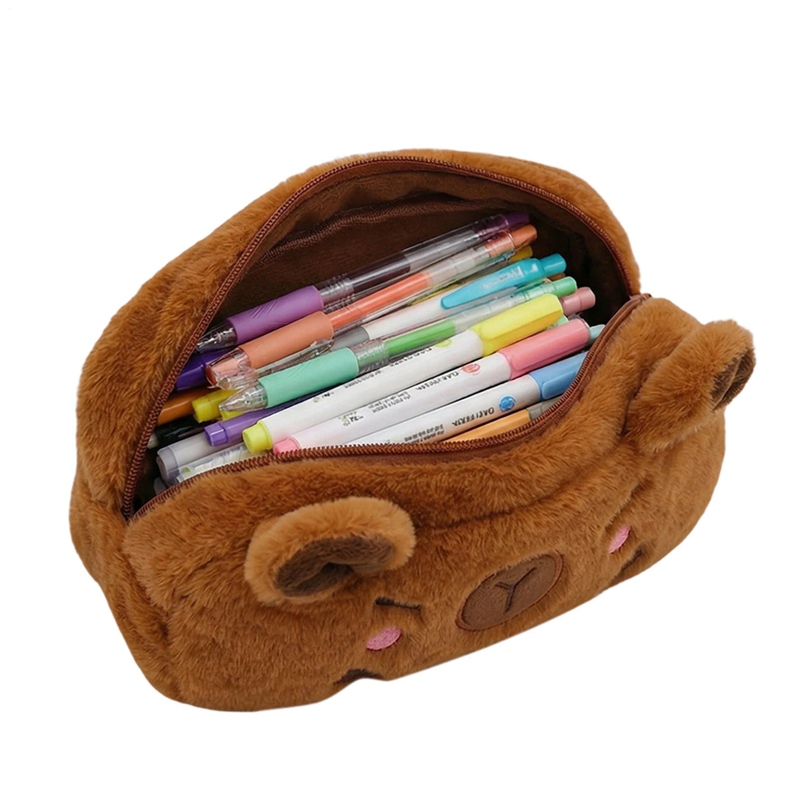 Cute Capybara Pencil Case – Large Capacity Kids Plush Pen Bag Kids Pencil Case Zpaxo