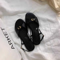 Sandals for Women 2025 Flat Shoes Women's Casual Outerdoor Summer New Versatile Sandals Women Sandalias Mujer Zpaxo black 38