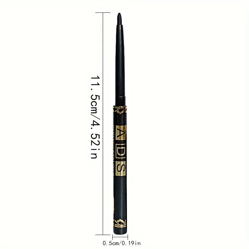 Black Eyeliner Pencils Waterproof Sweat Proof Smudge-proof Easy Twist