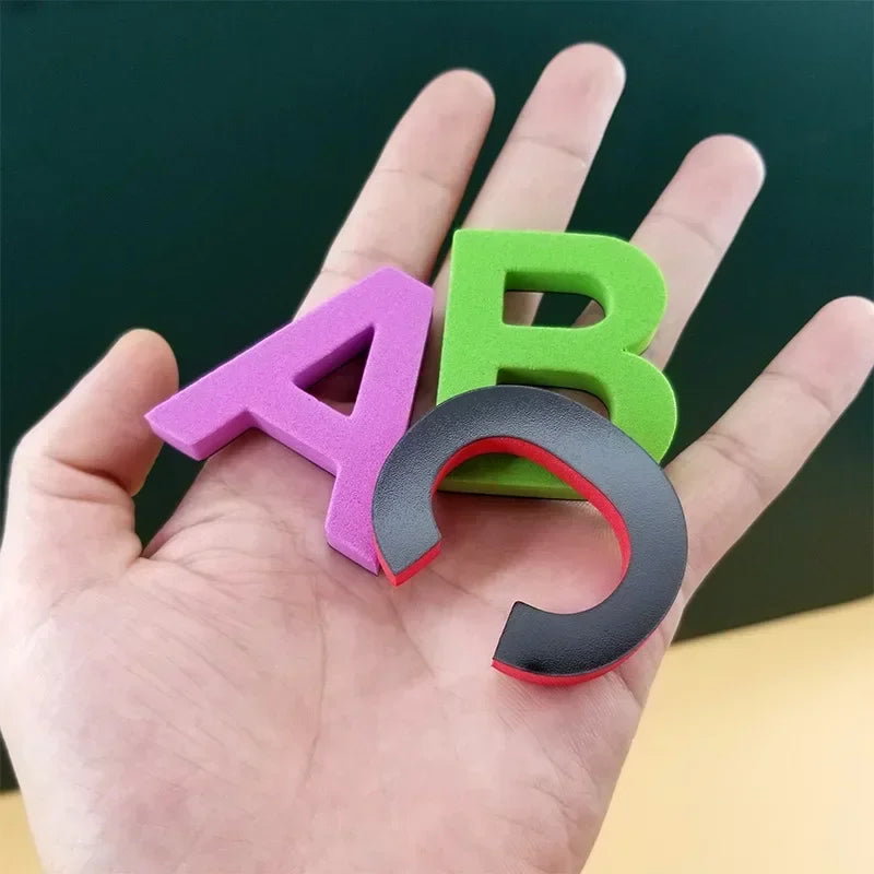 Magnetic Letters Numbers Alphabet ABC 123 Fridge Magnets Plastic Educational Preschool Learning Toy Set Uppercase Lowercase Math Zpaxo