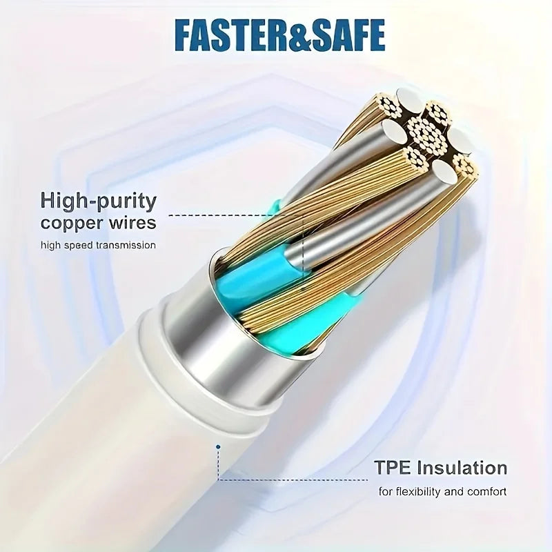 Iphone Charger Cable Lightning Data MFi Certified USB Charging