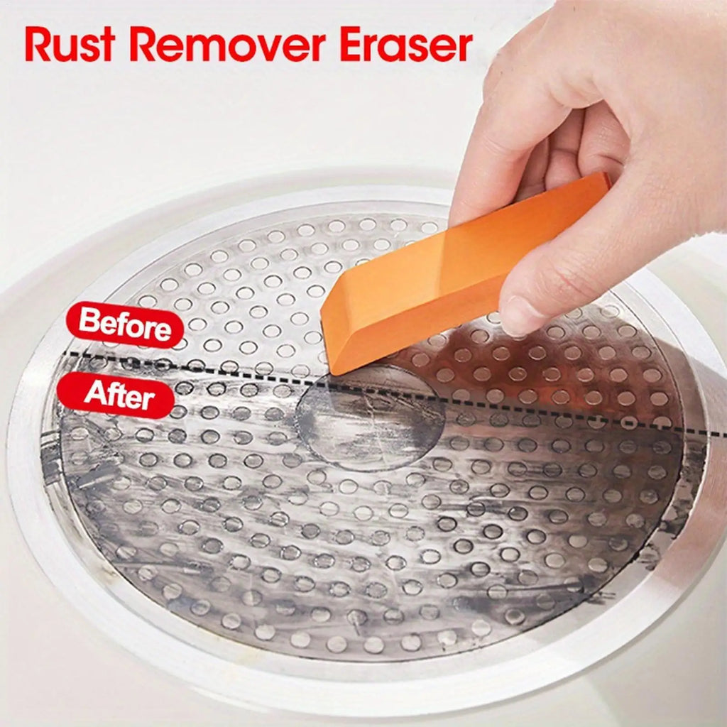 Rust Eraser Rubber Scrubber – Kitchen & Bathroom Rust Remover Rust Remover Scrubber Zpaxo