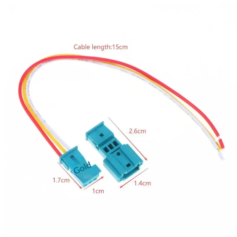3-Pin Car Tweeter Cable Connector Male Female Socket 1355600-9