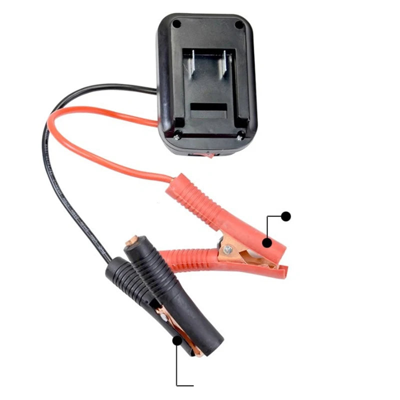 Black Red Igniter Jump Starter Lithium Battery Booster Cable Adapter