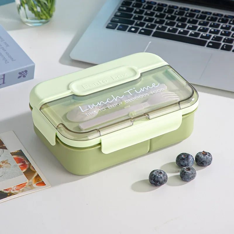 Bento box with cutlery, large capacity plastic lunch box, large capacity all-in-one sealed lunch box, suitable for school and of Zpaxo