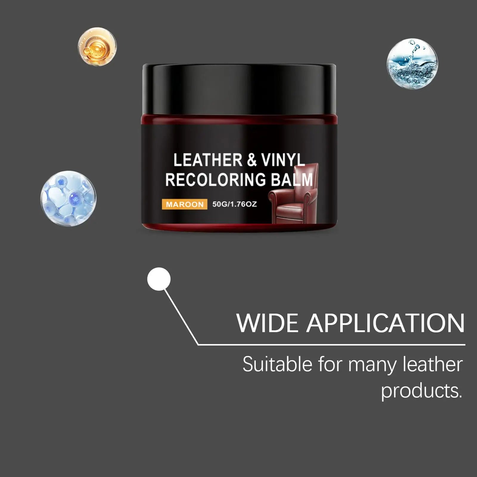 Leather Restoration Cream Claret Conditioner Handbag Care Car