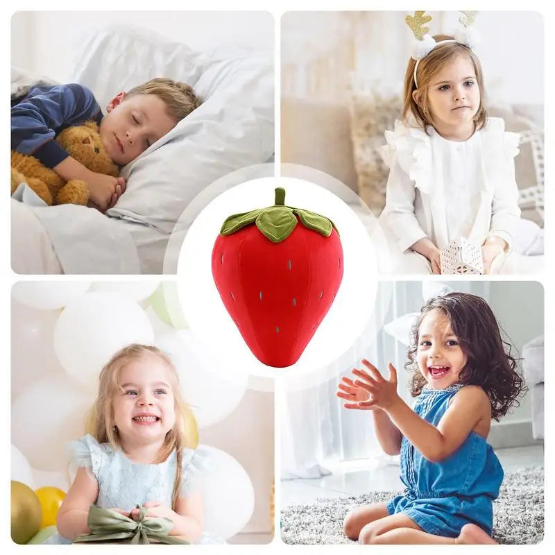 Strawberry Plush Soft Stuffed Pillow Toy Kids Doll Toddler Bedroom