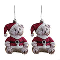 Christmas Bear Cake Hangers ABS Materials Shatterproof Holiday