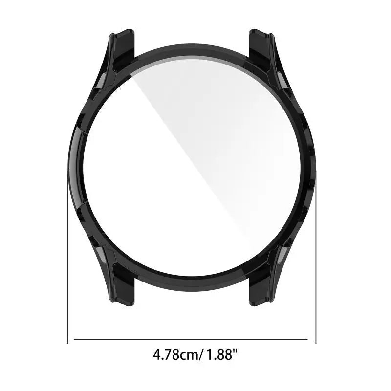 652F Tempered Glass One-piece for Shell Screen Protector for Case for Smart Watch Bumper Cover Protective Film for GarminFore Zpaxo