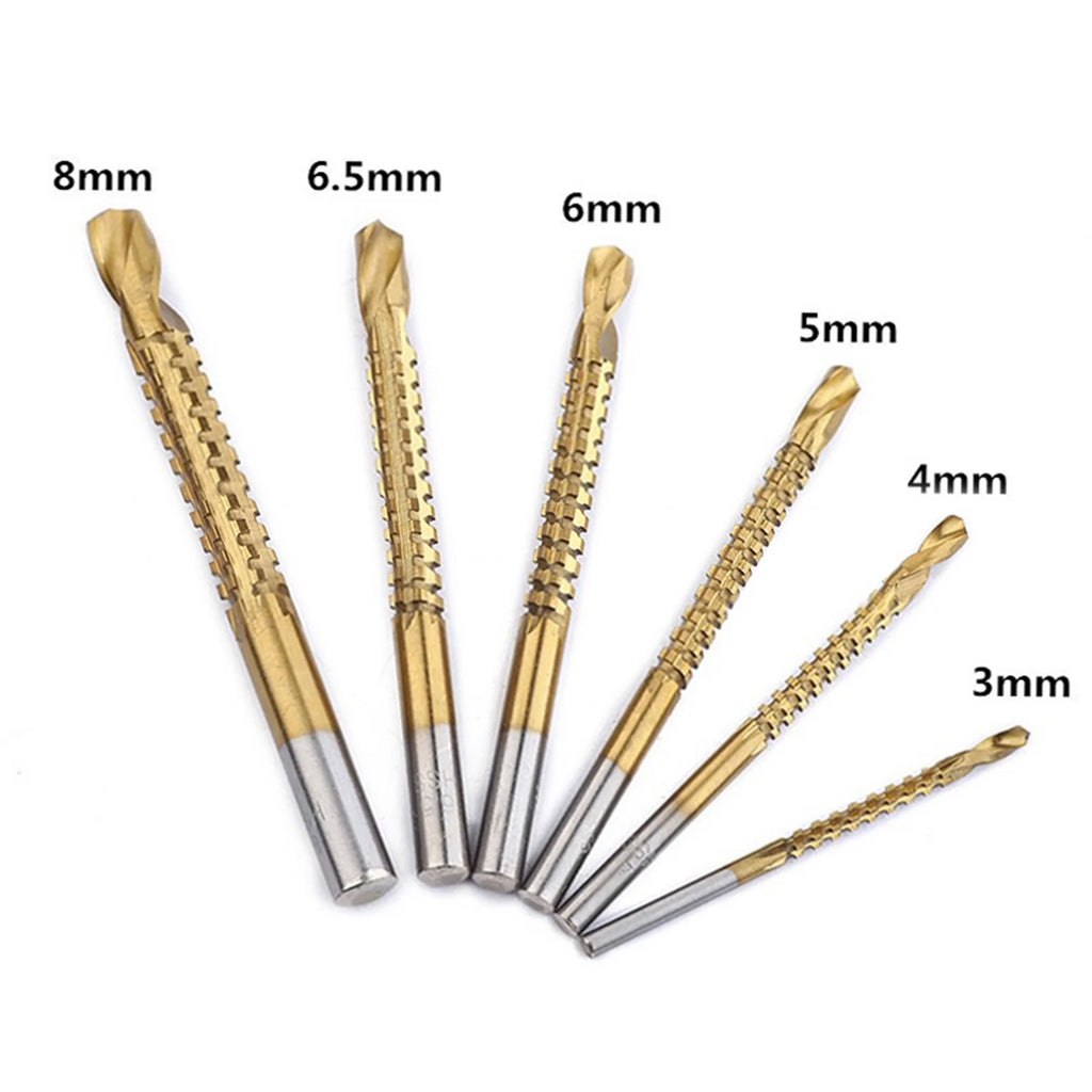 Serrated Side Cutting Drill Bit Woodworking Tools 3- Hole Holesaw