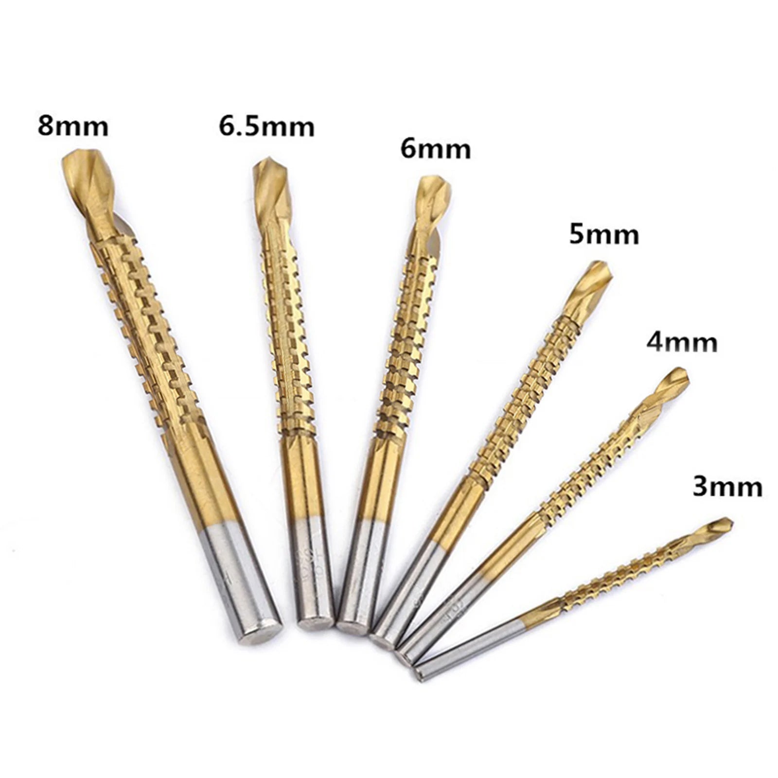 Serrated Side Cutting Drill Bit Woodworking Tools 3- Hole Holesaw