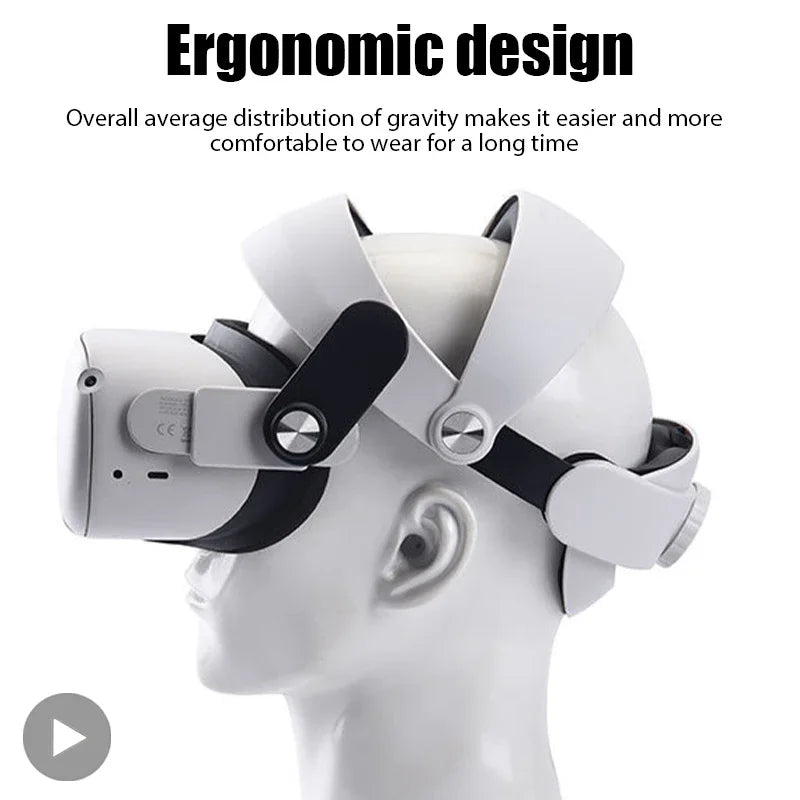 Adjustable Head Strap Headband for Meta Quest 2 VR Headset VR Headset Accessory Zpaxo