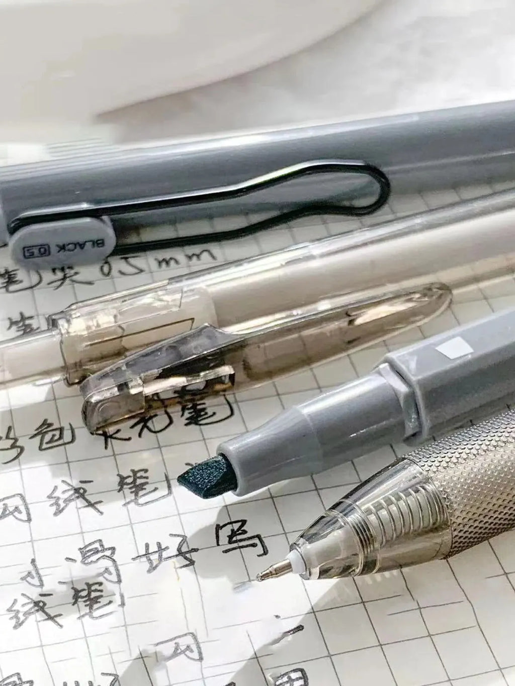 7Pcs High Quality Quick-Drying Ink Gel Pen Student Highlighter Pen Set Ballpoint Pen For School Stationery Office Supplies Tools Zpaxo