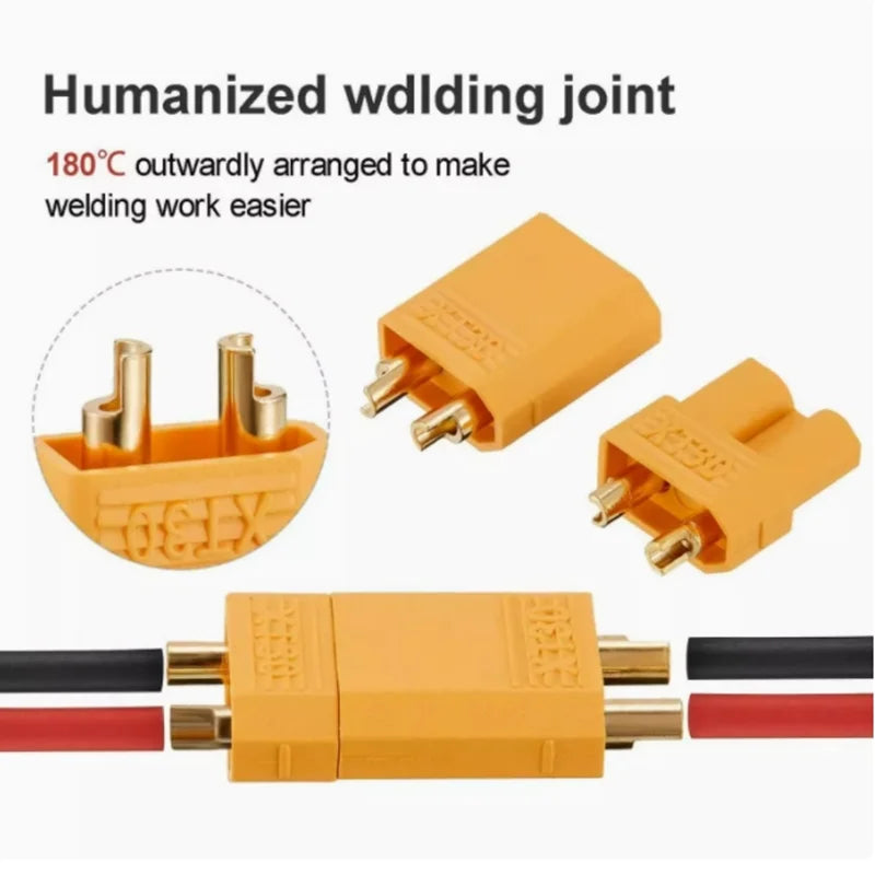 XT30U-M/F XT30 model Brand new original Amass airplane power battery safety gold-plated plug Zpaxo