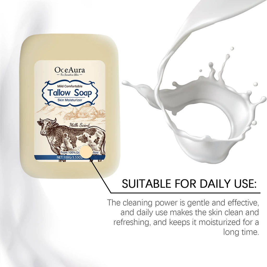 Tallow Soap - Gentle Full-Body Cleansing Soap for Moisturizing, Nourishing and Leaving Skin Smooth & Supple Zpaxo