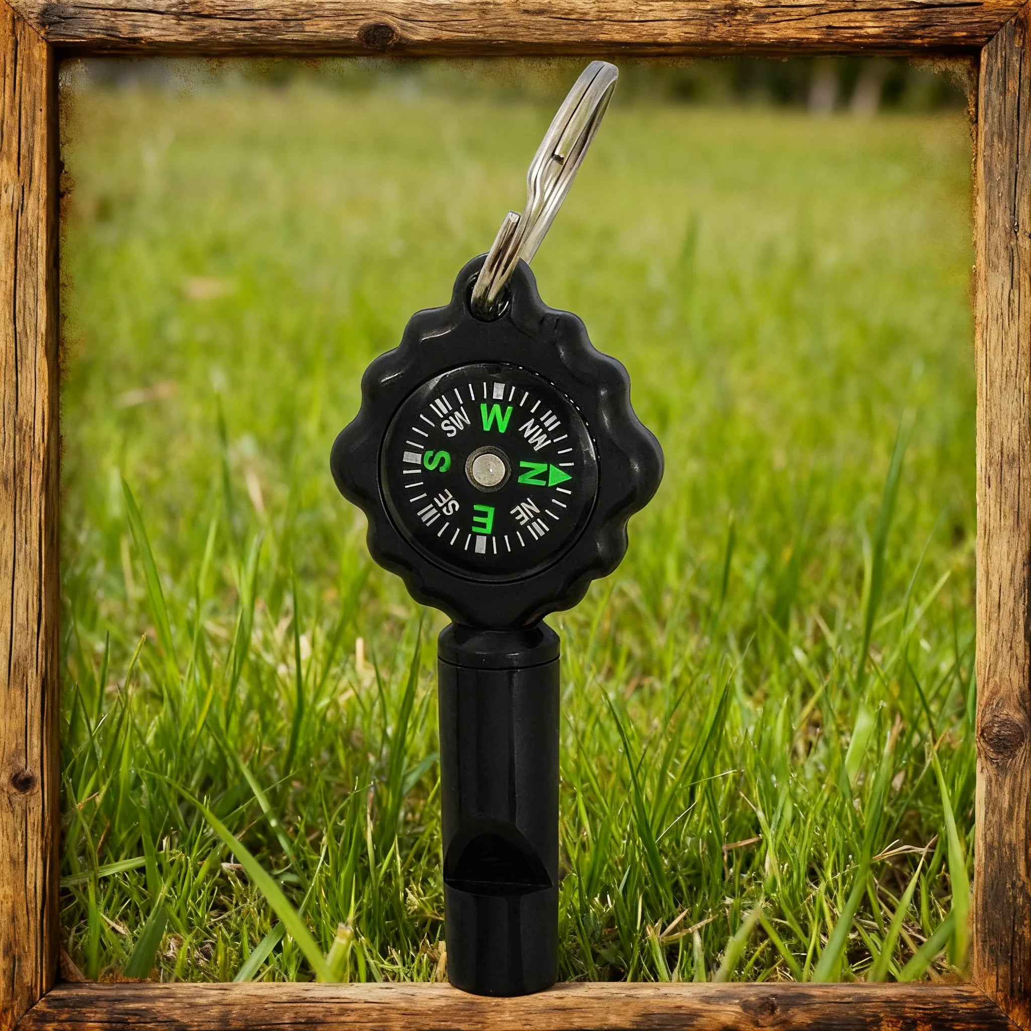 1/2pcs Survival Whistle With Compass Outdoor Multifunctional Tool Multifunctional Tool Loud Whistle 2 In1 Clear Sound For Kayaki Zpaxo