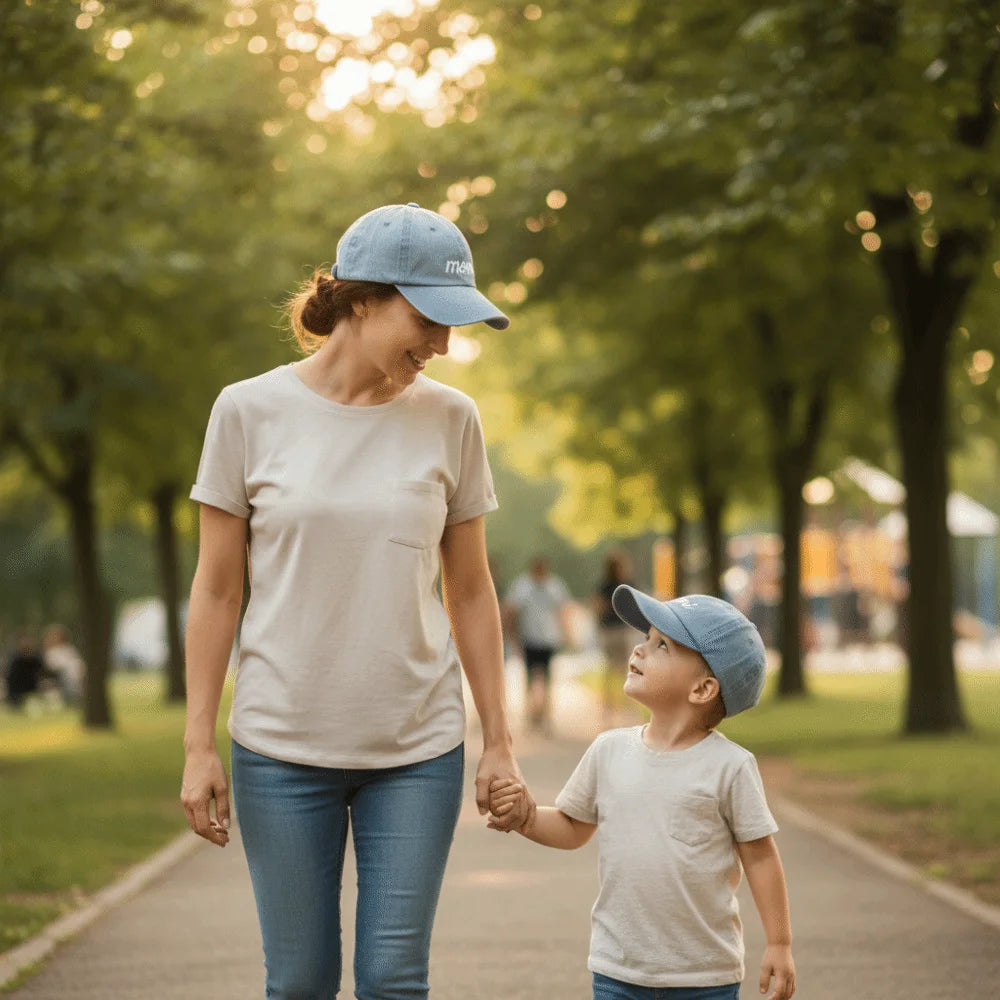 Fashion Washed Cotton MAMA MINI Embroidery Caps Adjustable Breathable Baseball Cap Vintage Outdoor Sunscreen Hats Zpaxo