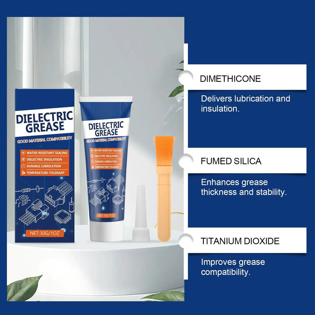 Dielectric Grease Automotive Lubricant Brush Marine Trailer RV Truck