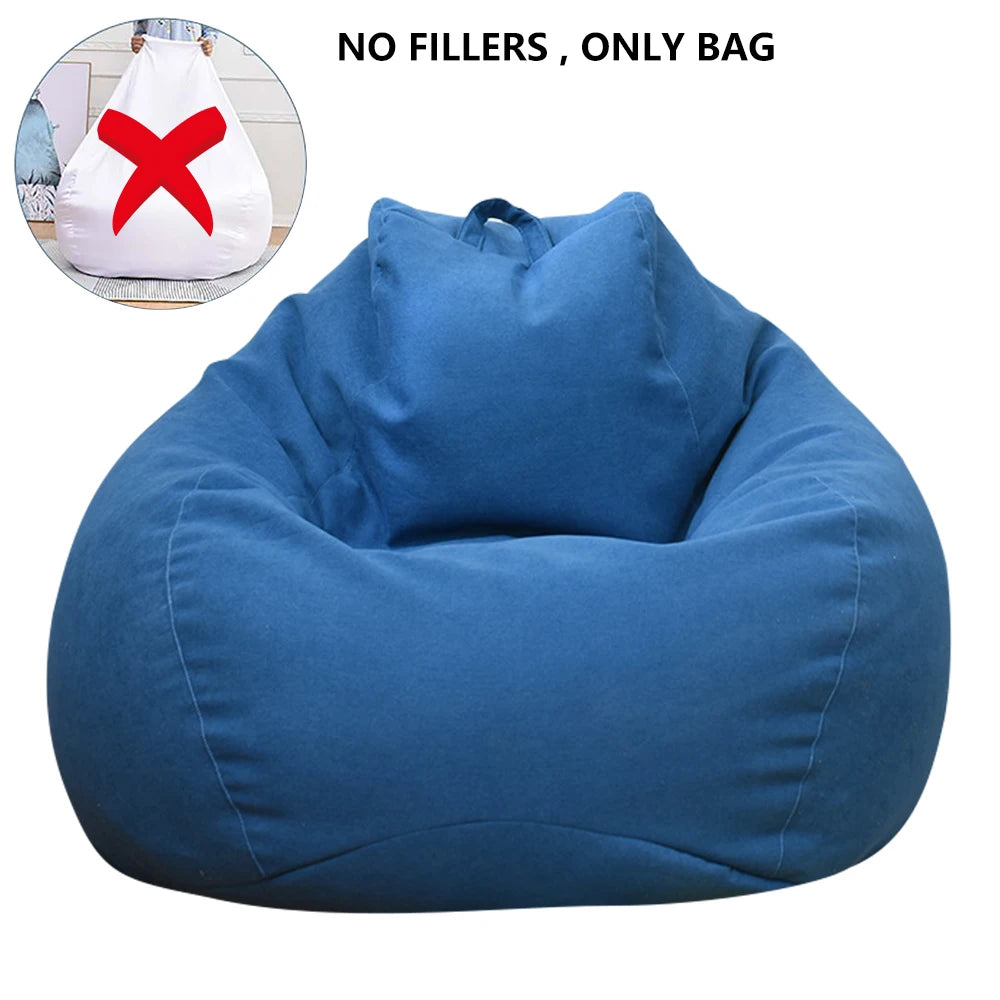 Sofa Chair Cover Soft Comfortable Chair Sofa Breathable Lazy Sofa Bed Large Fluffy Chair Decora Tear-Resistance/Footstool Cover Zpaxo