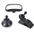 with Suction Baby View Mirror 360 Rotation Adjustable Baby Rear Convex Mirror Safety Clip-On Car Baby Kids Monitor Zpaxo black