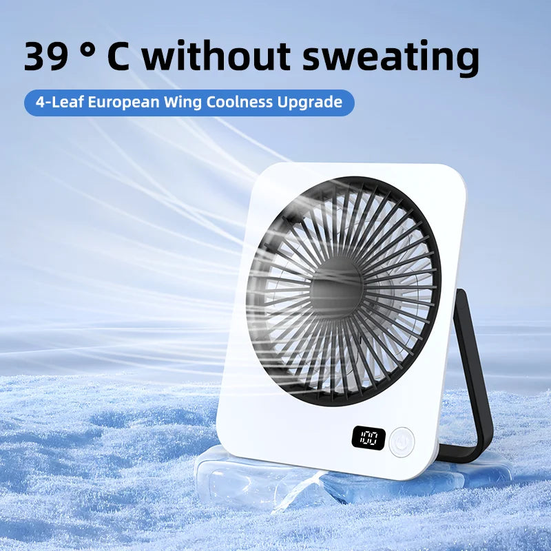 Ultra Thin Silent USB Desk Fan Powerful Portable Mini Low Noise Zpaxo