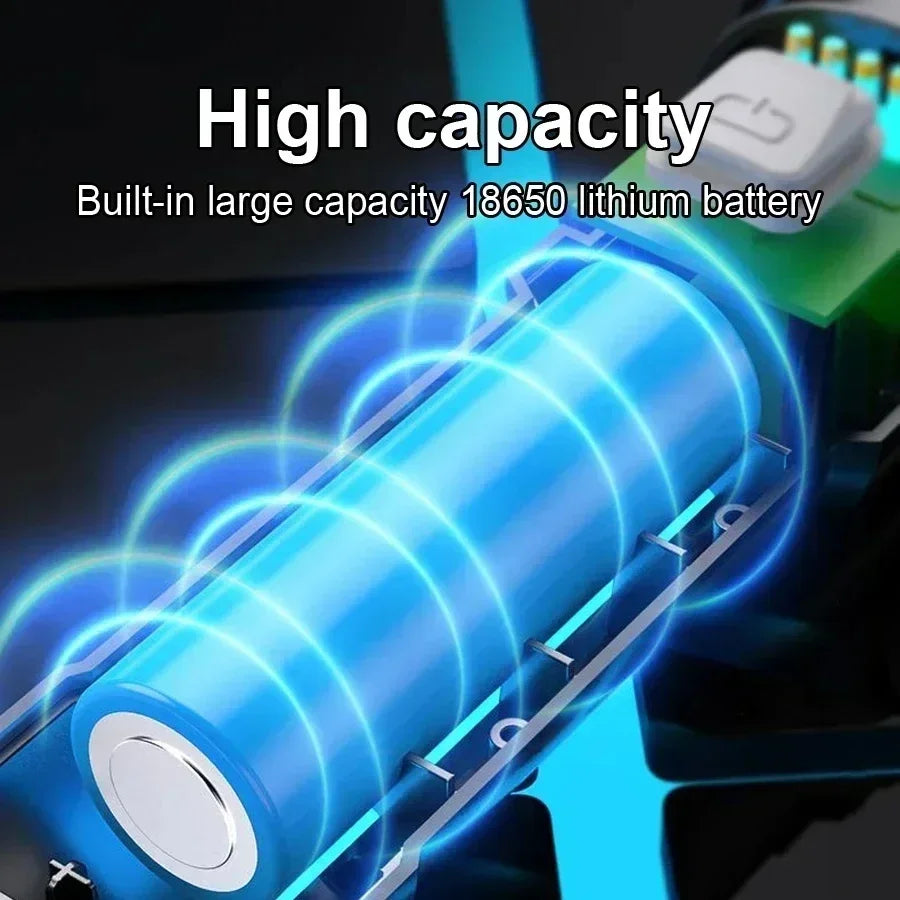Tactical LED Flashlight 2000LM USB Rechargeable Zoomable Torch