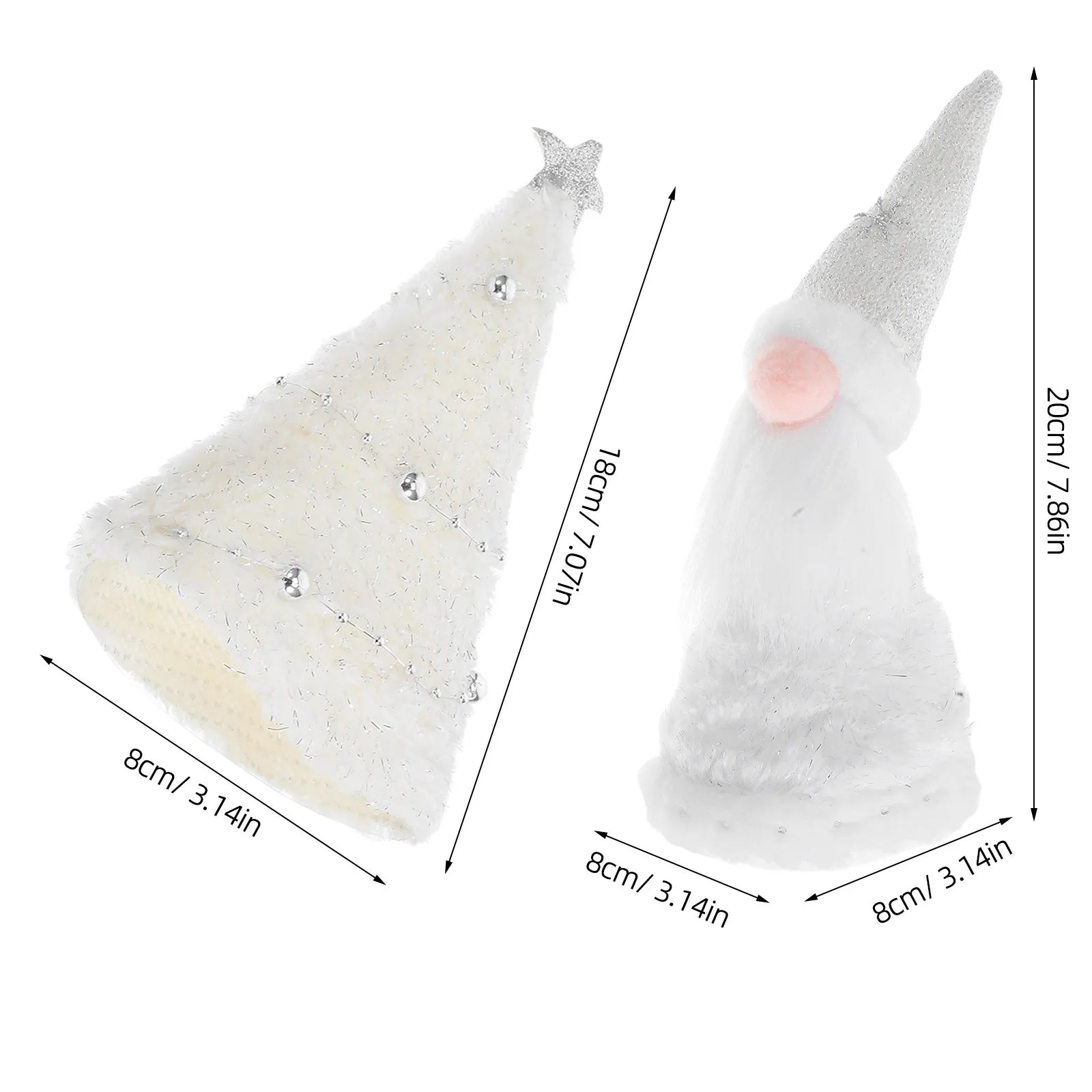 Gnomes Christmas Tree Decoration No-face Holiday Treetop Ornaments