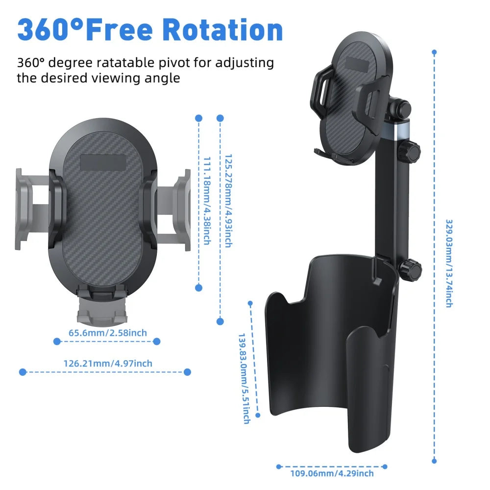 Universal Car Cup Holder Phone Mount – Adjustable Long Neck Car Phone Mount Zpaxo