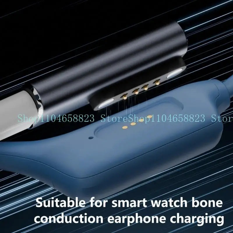 652F Type C to 2/4 Pin 7.62mm Spacing Conversion Adapter Aluminum Alloy Charging Connector Head for Smartwatch Zpaxo