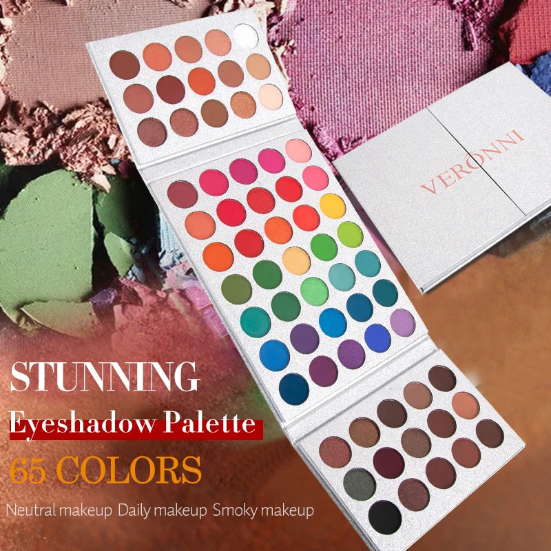 65-Color Eyeshadow Palette Makeup-high Pigmented Eye Make Up Tool Zpaxo