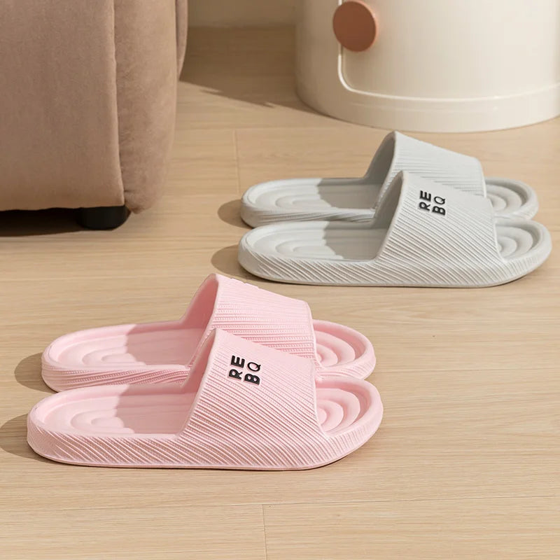 SHAJI Unisex Couple Cloud Slides Summer EVA Non Slip Slippers