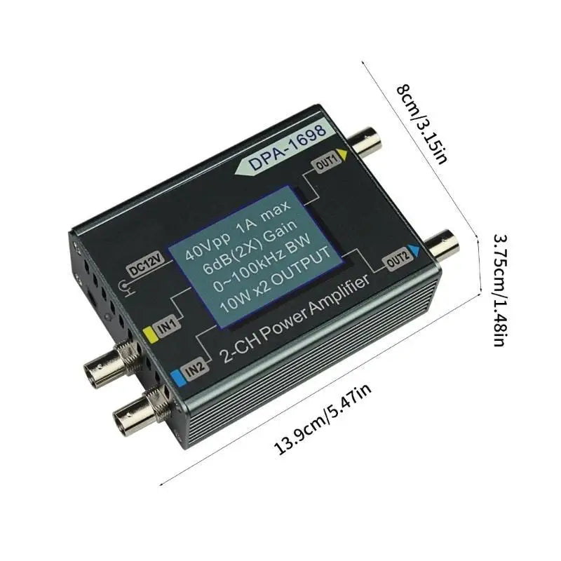 DPA-1698 DPA1698 Double Channel 10Wx2 Powered Power Amplifier Zpaxo