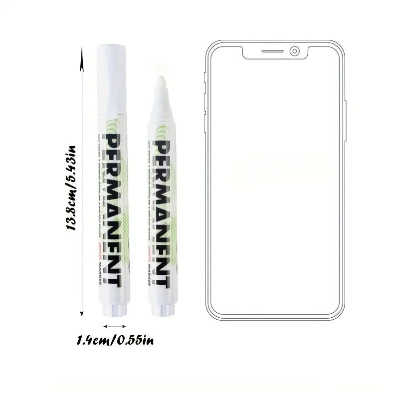 Metal White Marker Pen Alcohol Oily Waterproof Tire Graffiti Pens