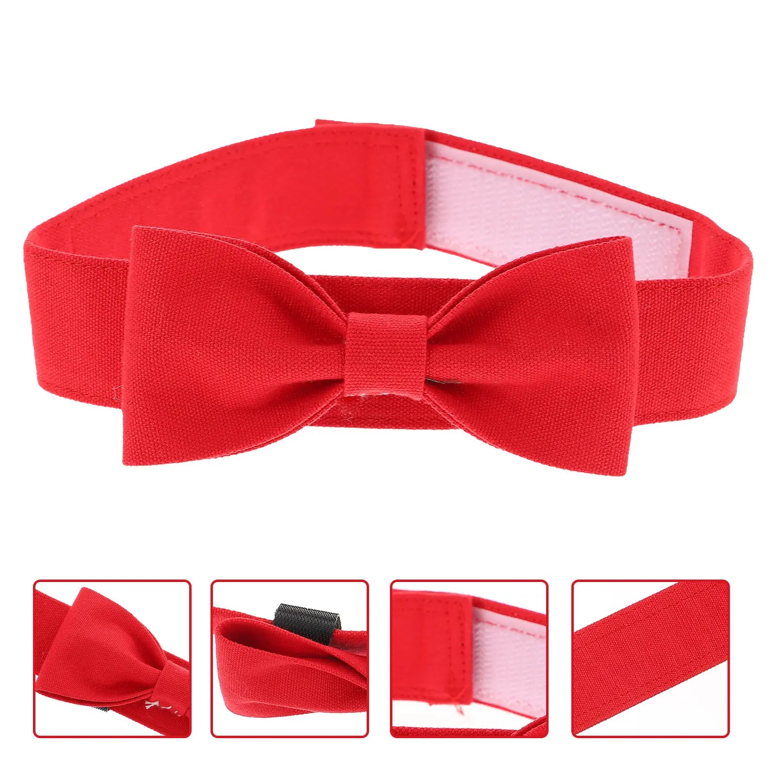 Chic Adjustable Bow Tie Collar Dogs Cats Breathable Comfortable