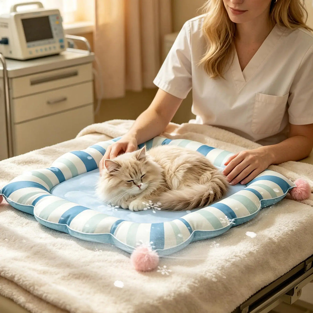 Cooling Mat Cats Cute Pattern Sleeping Cushion Cat Pad Home Entryway