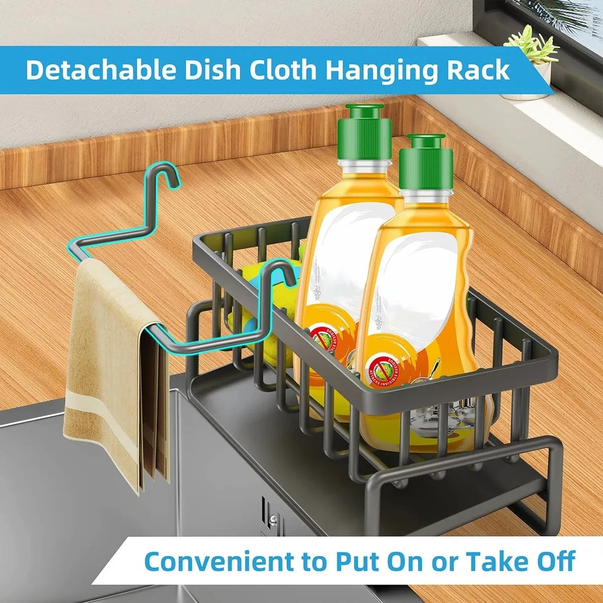 Kitchen Sink Drain Rack Organizer Sponge Storage Faucet Holder Soap Drainer Dishcloth Towel Rack Kitchen Sink Organizer Zpaxo