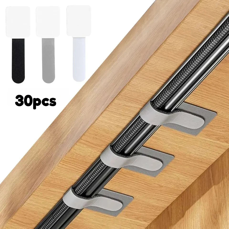Reusable Cable Ties Self Adhesive Adjustable Cord Straps USB Winder