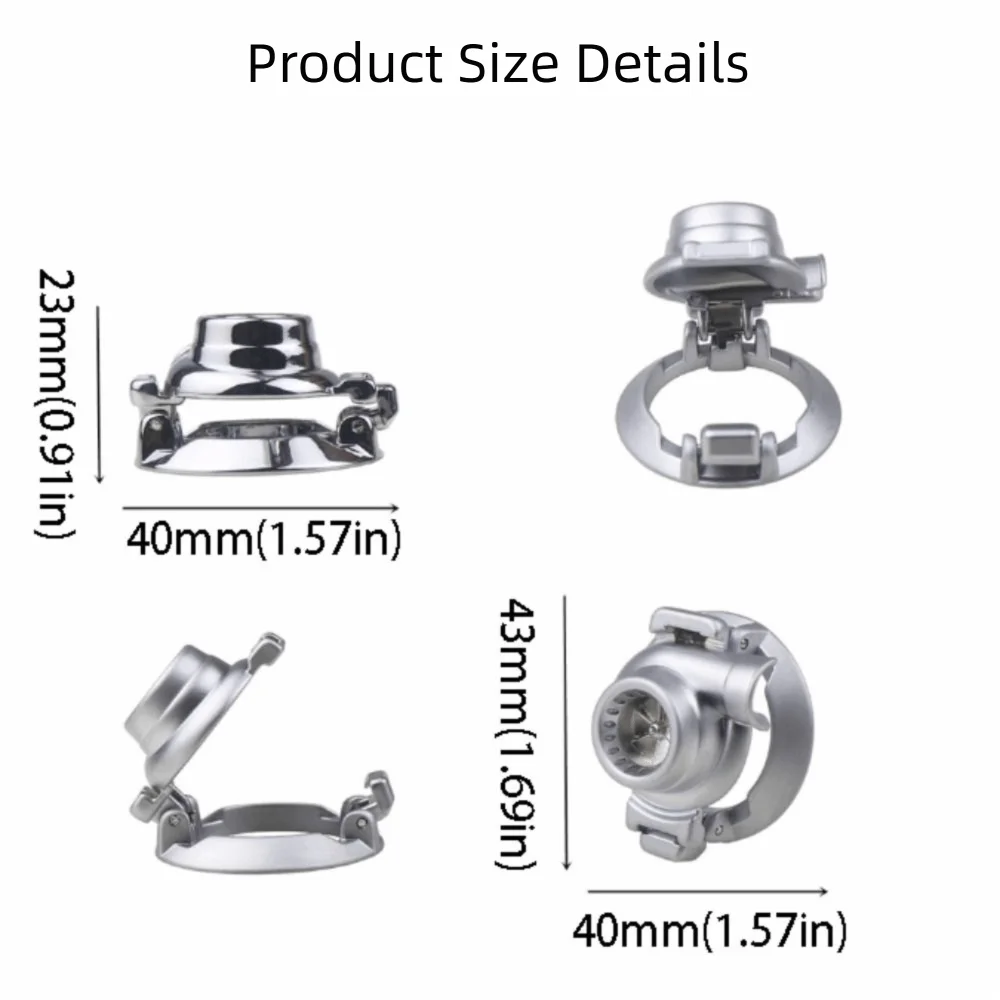 Universal Design Start Stop Buttons Turbine Design One-Click Start Protective Cover Protection Ring High-End Interior Zpaxo