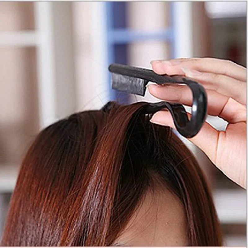 Hairdressing V-comb Messy Hair Finishing Straightening Splint Comb