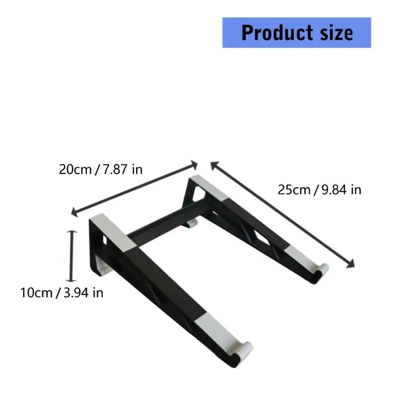 652F ABS Silicone Laptop Stand Double Mode Side Vertical Secure Zpaxo