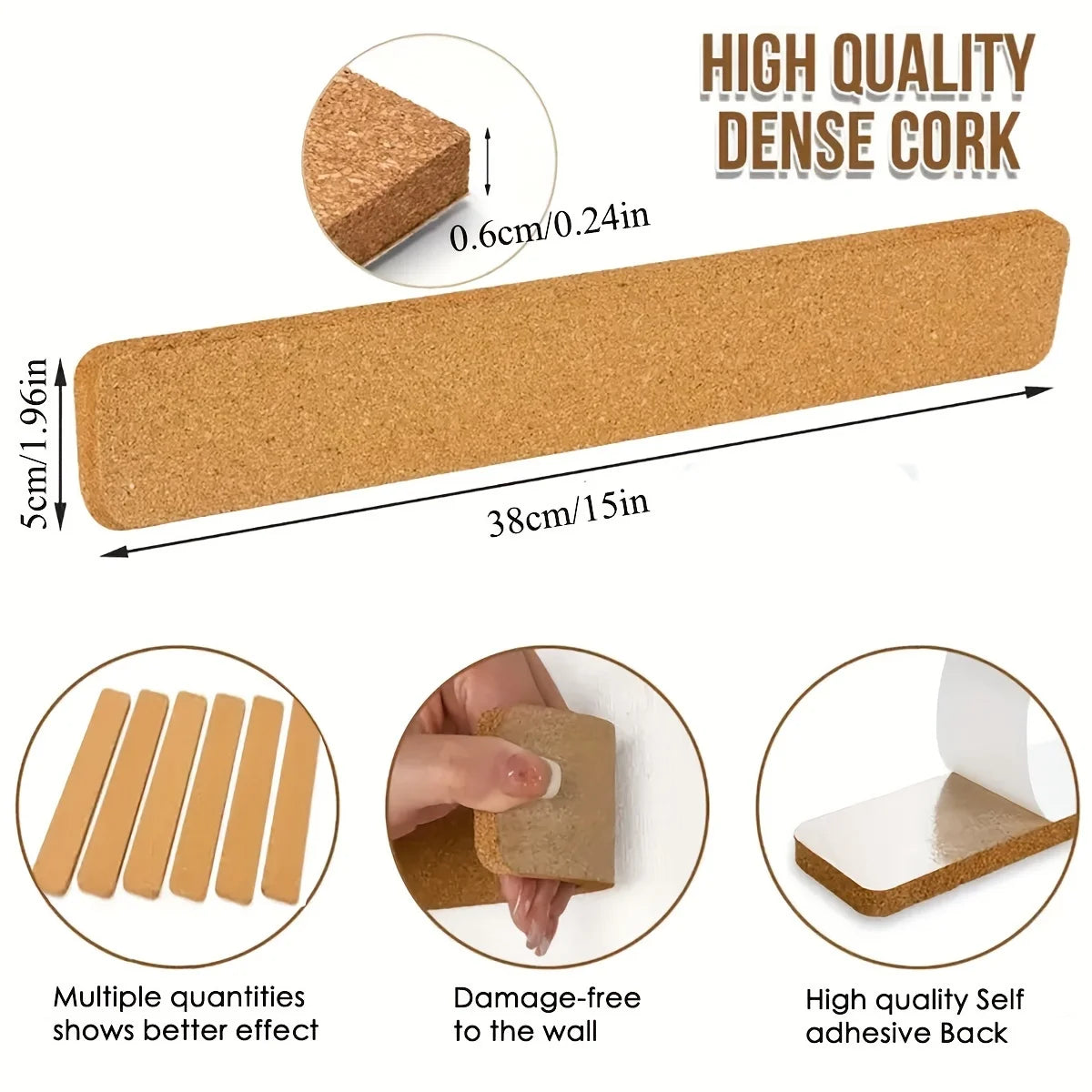 Self-adhesive Felt Board Strips Long Bulletin Bar Wall Memo Pins DIY