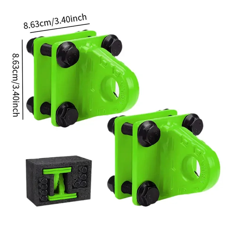 D Ring Shackle Mount Brackets 3/4" – 19T Towing, ATV UTV Truck