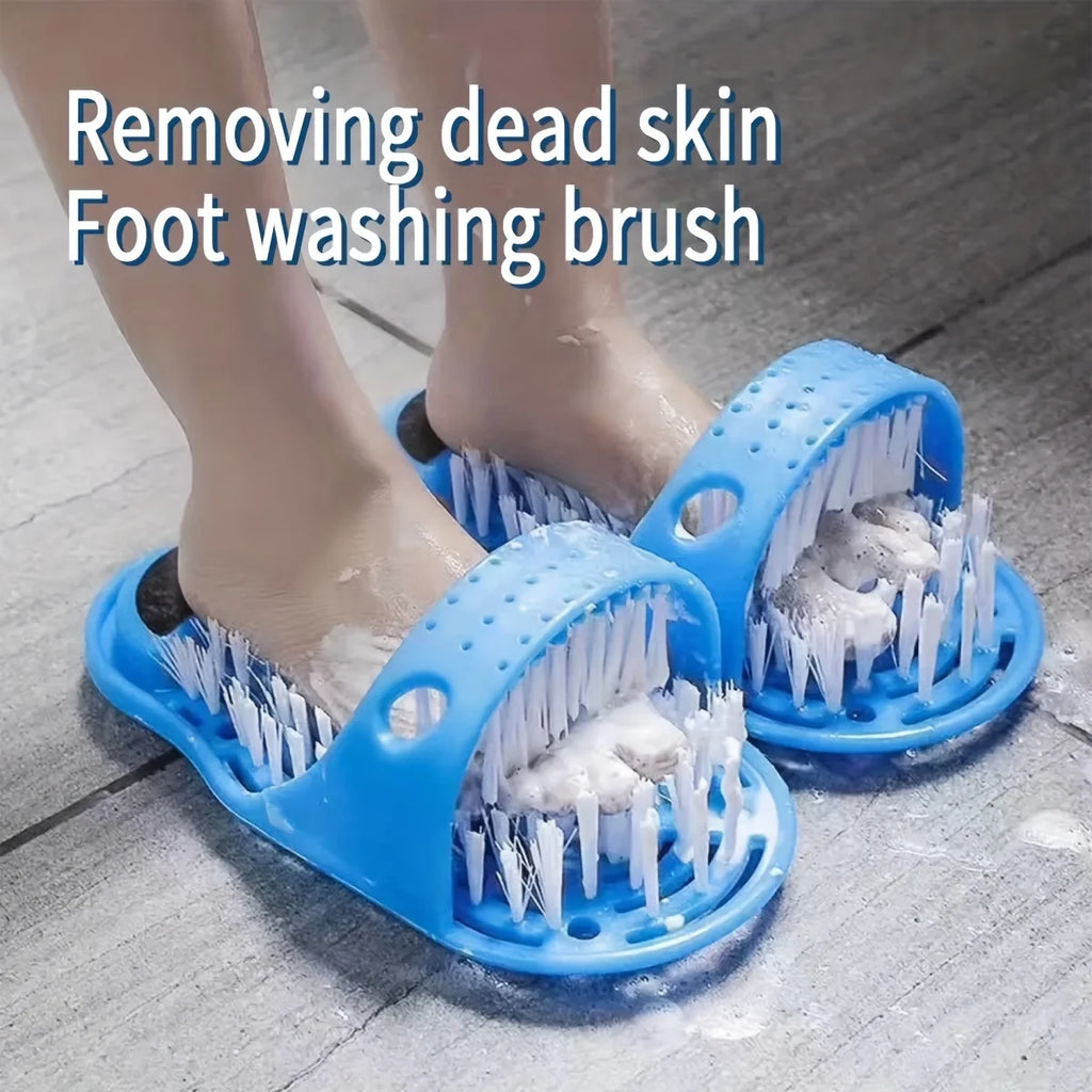 Lazy Foot Scrub Artifact Brush Dead Light Beige Remover Suction Cup Zpaxo