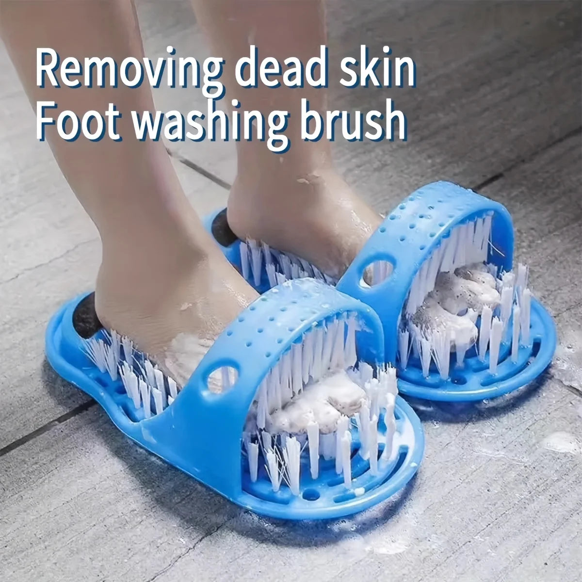 Lazy Foot Scrub Artifact Brush Dead Light Beige Remover Suction Cup Zpaxo