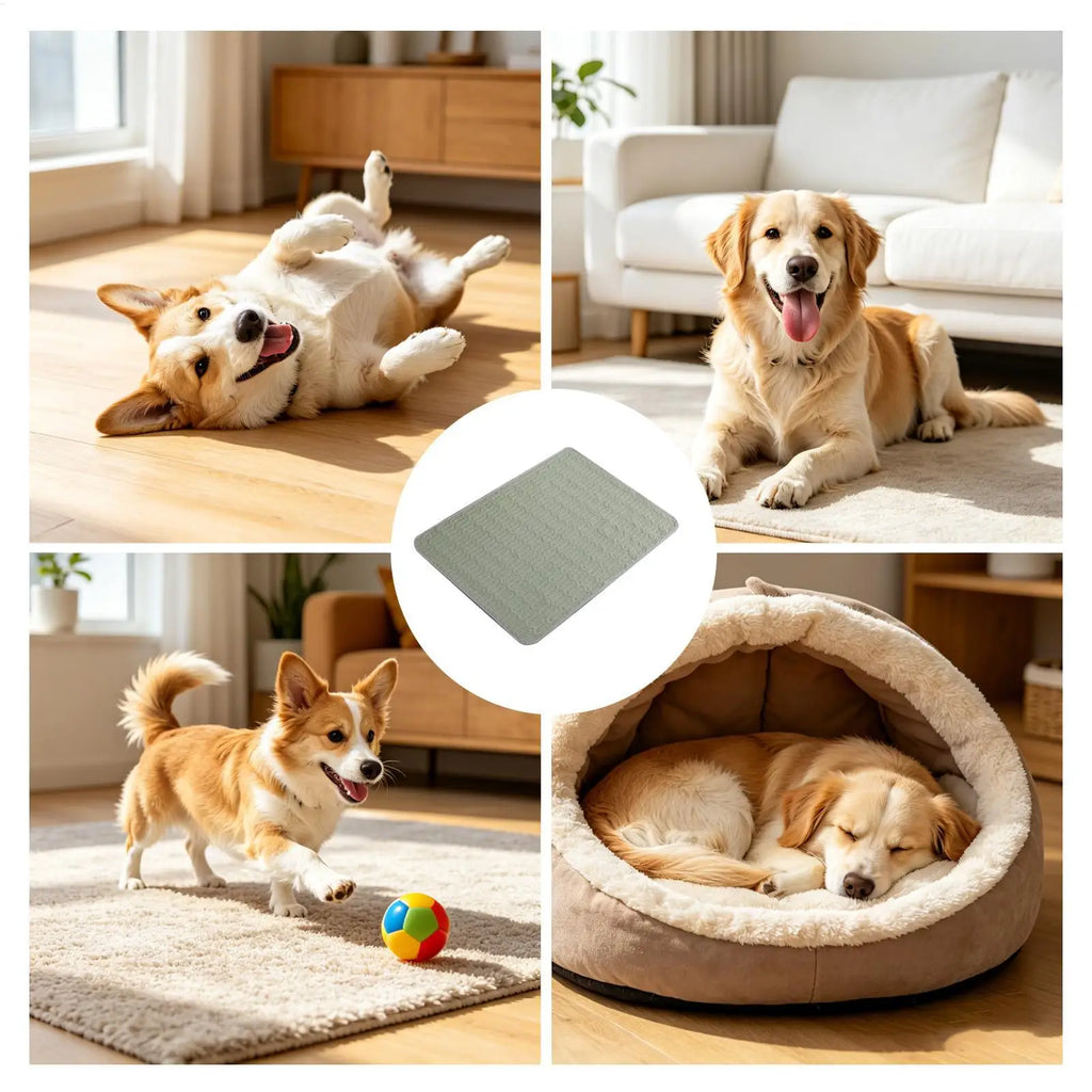 Dog Cooling Mat Breathable Nonslip Washable Foldable Portable Summer
